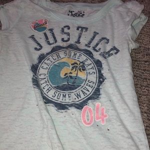 Light blue tee shirt